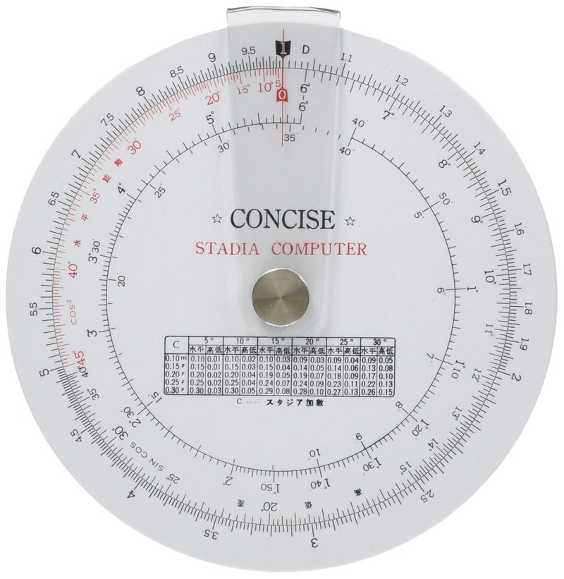 CONCISE حاسبة دائرية بحجم 100850 ستاديوم رولر - Image 1
